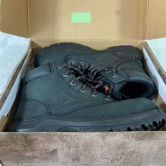 Hoss Men's 60141 Basin Black Wide Steel Toe Work Boot SZ 8 D new in Box - Picture 2 of 15